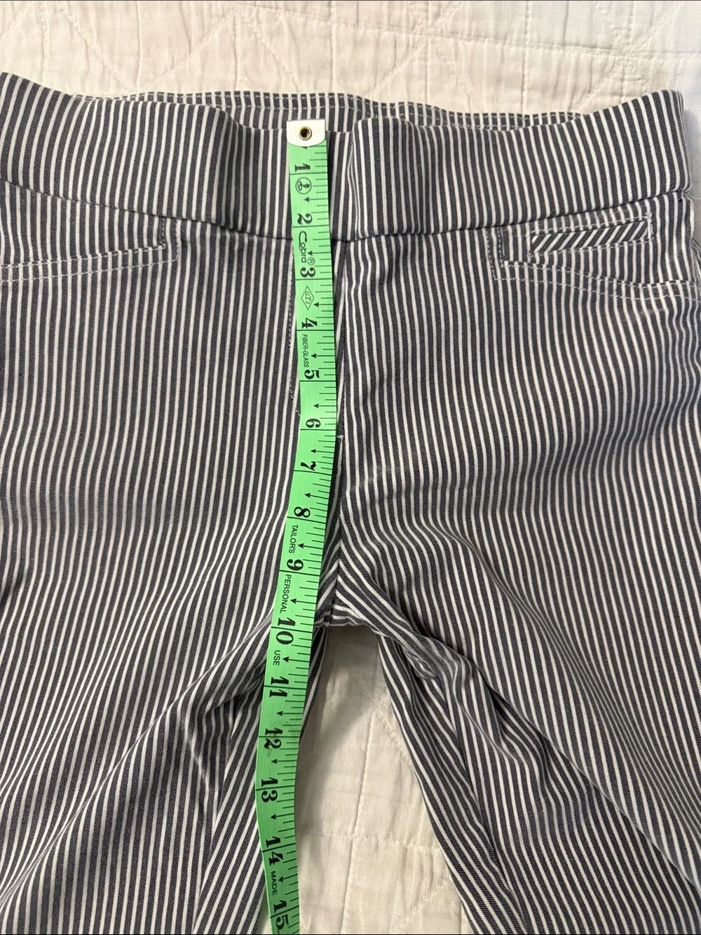 Anne Klein Black and White Striped stretch Pants - Size 4
